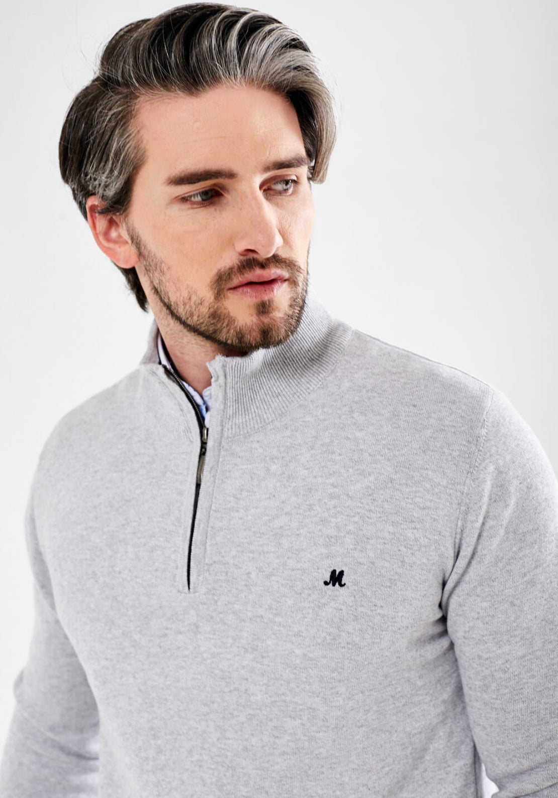 Mineral Altis 1/4 Zip Knit 3 Shaws Department Stores