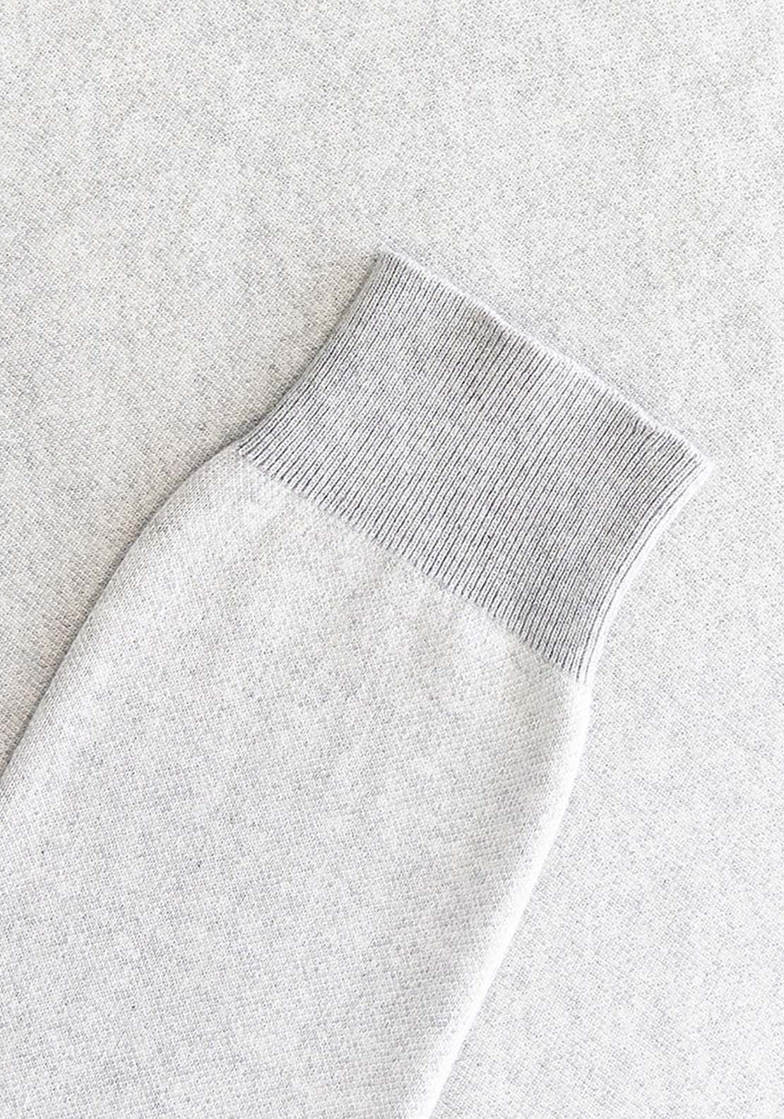 Mineral River Quarter Zip Knit - Ecru/grey 5 Shaws Department Stores