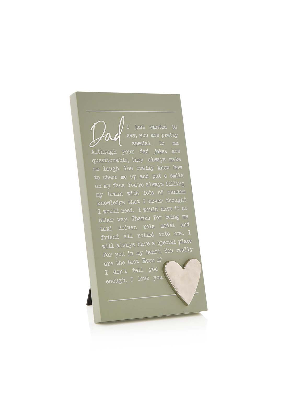 Celebrations Moments Standing Plaque - Dad 3 Shaws Department Stores