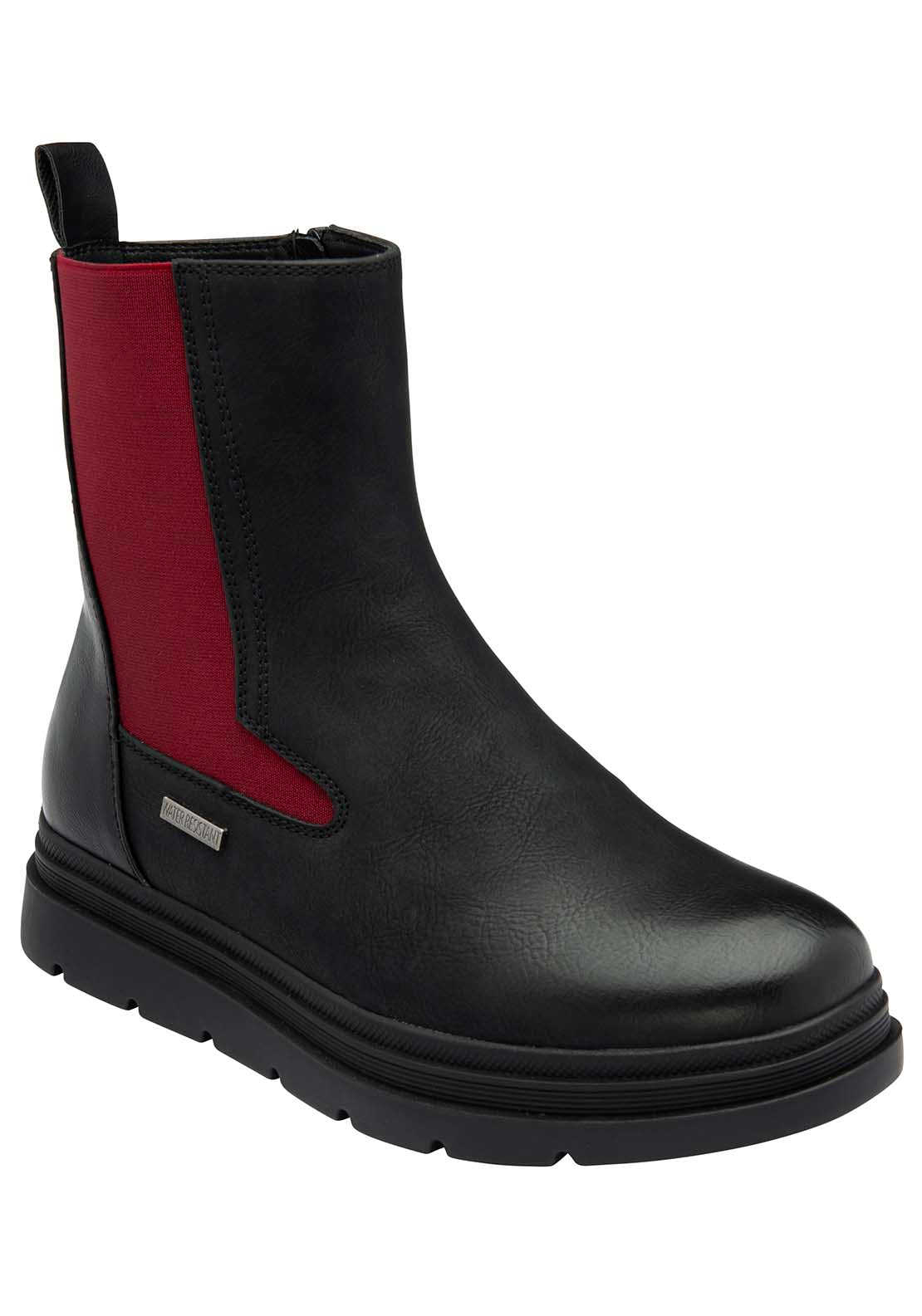 Lotus Monty Ladies Waterproof Ankle Boot - Black 2 Shaws Department Stores