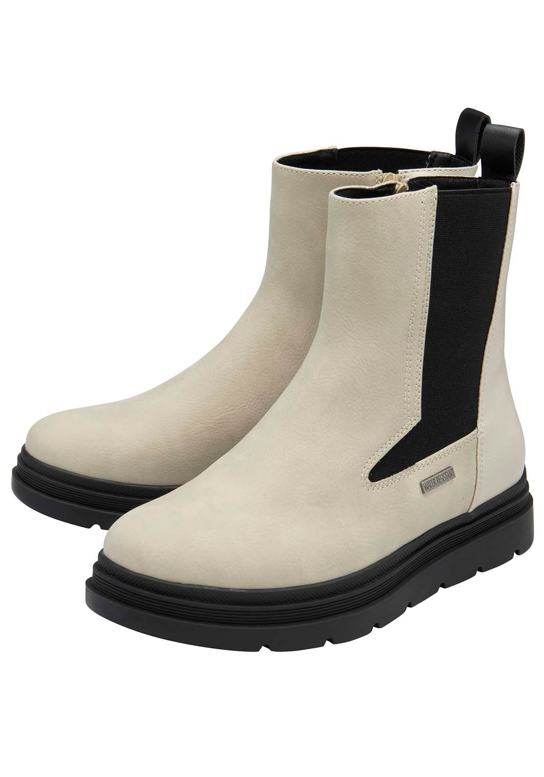 Lotus Monty Ladies Waterproof Ankle Boot - Winter White 1 Shaws Department Stores