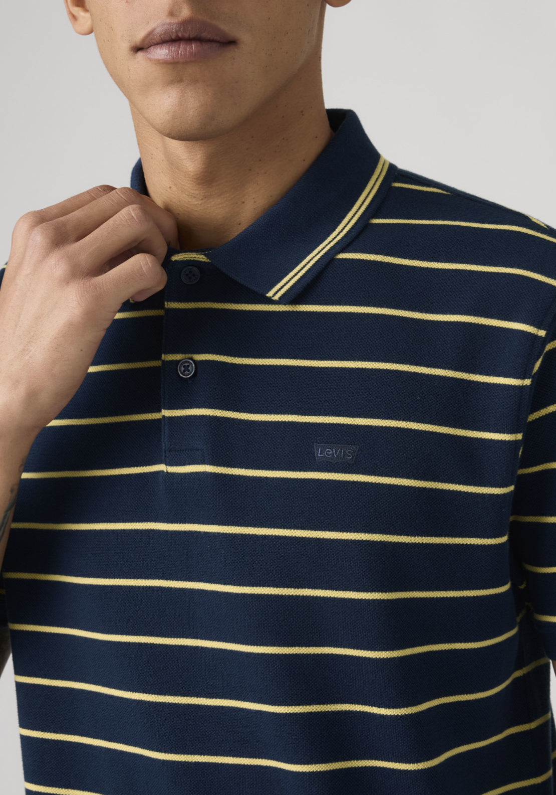 Levis 100% Cotton Original Polo - Blue 4 Shaws Department Stores