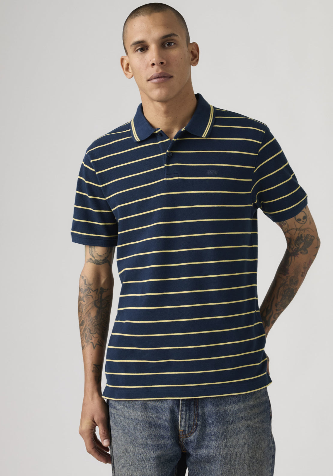 Levis 100% Cotton Original Polo - Blue 3 Shaws Department Stores