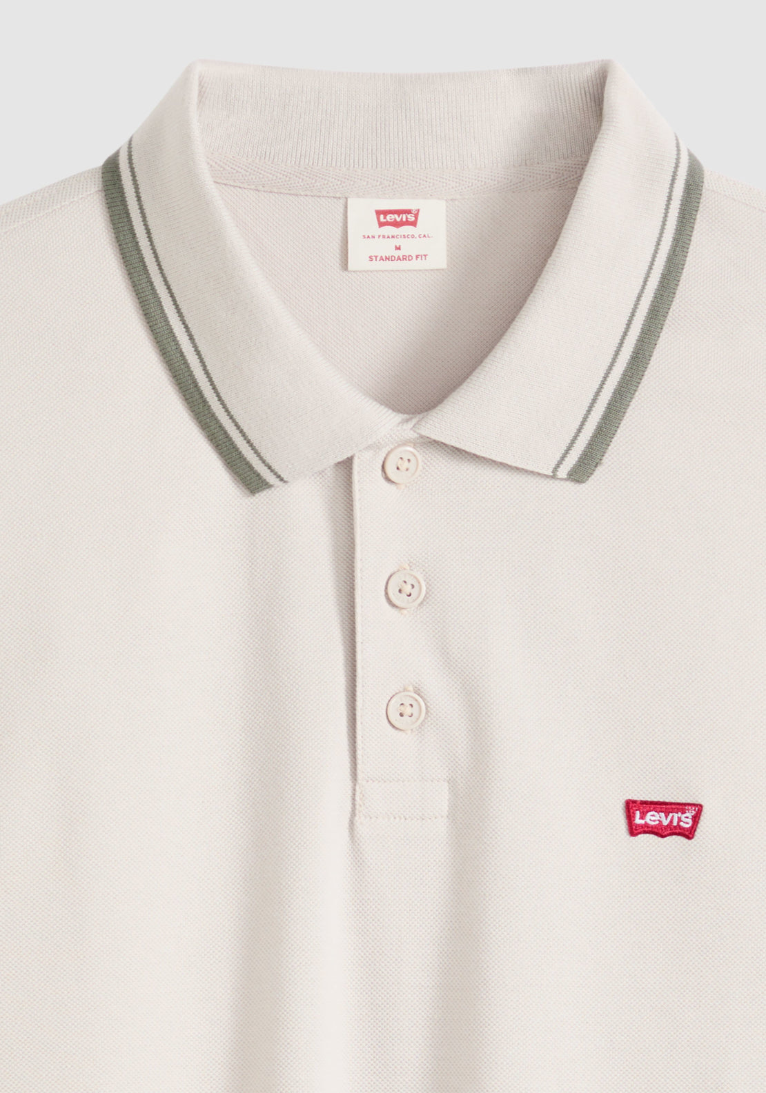 Levis 100% Cotton Housemark Polo - Neutral 5 Shaws Department Stores