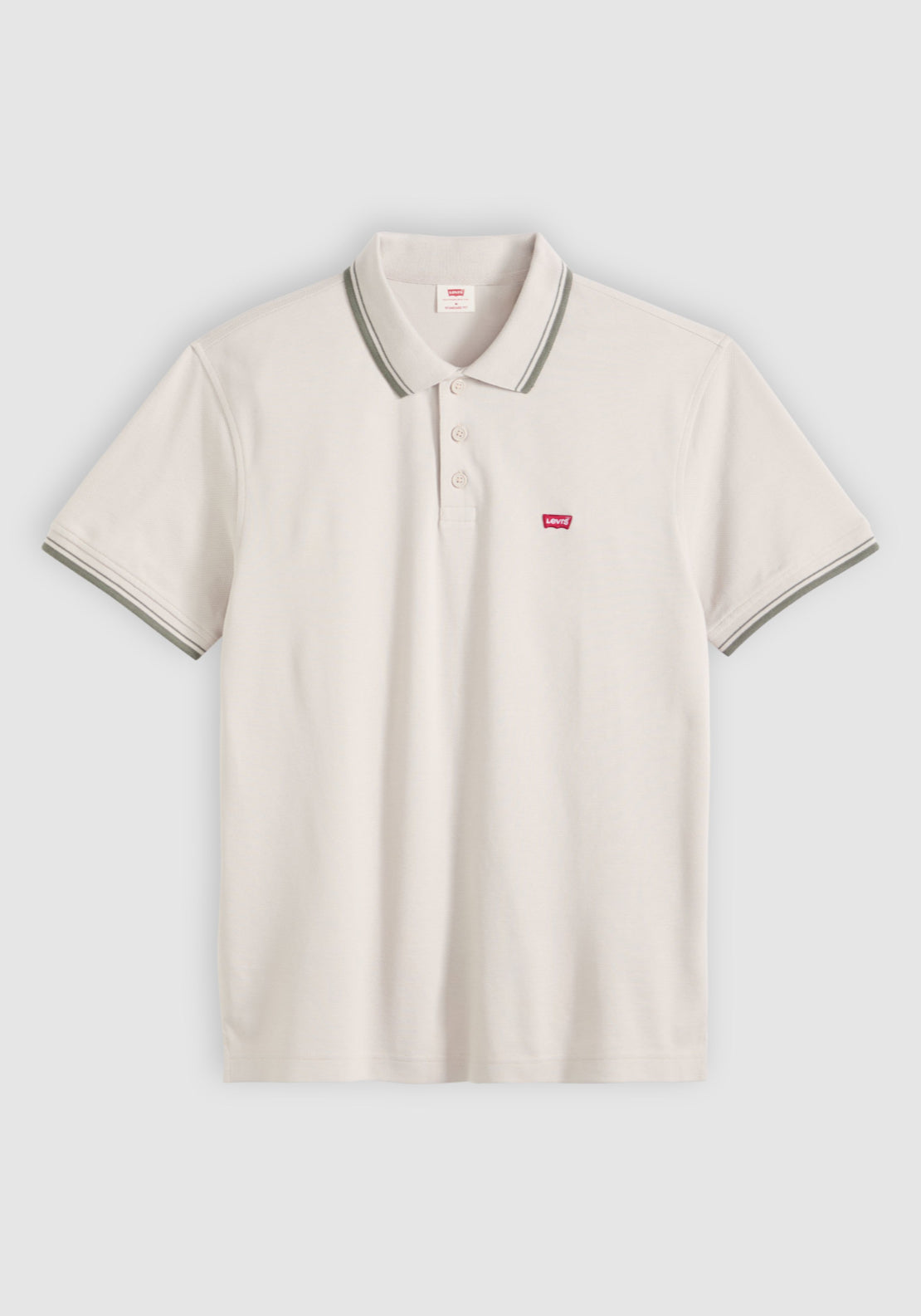 Levis 100% Cotton Housemark Polo - Neutral 6 Shaws Department Stores