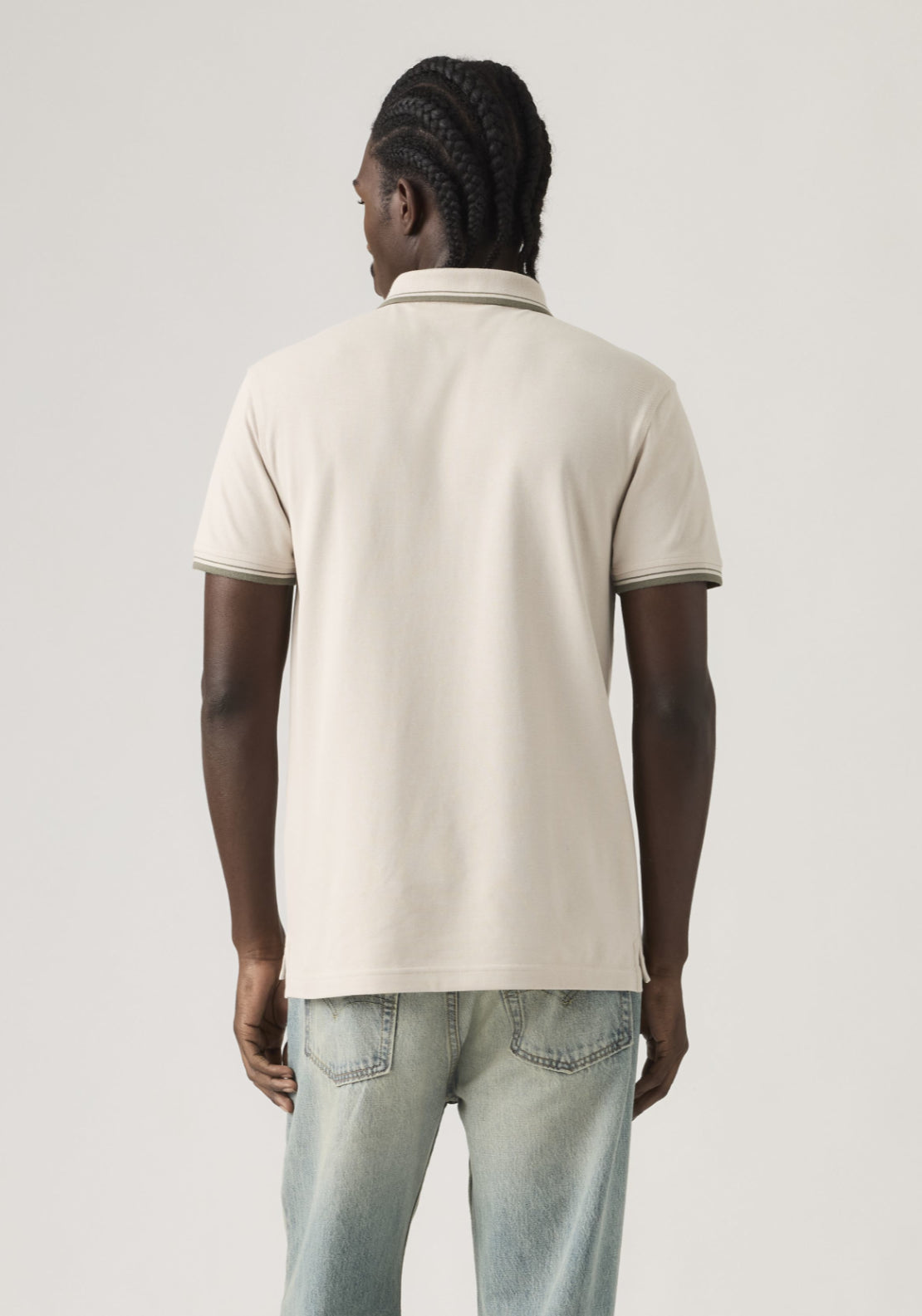 Levis 100% Cotton Housemark Polo - Neutral 2 Shaws Department Stores