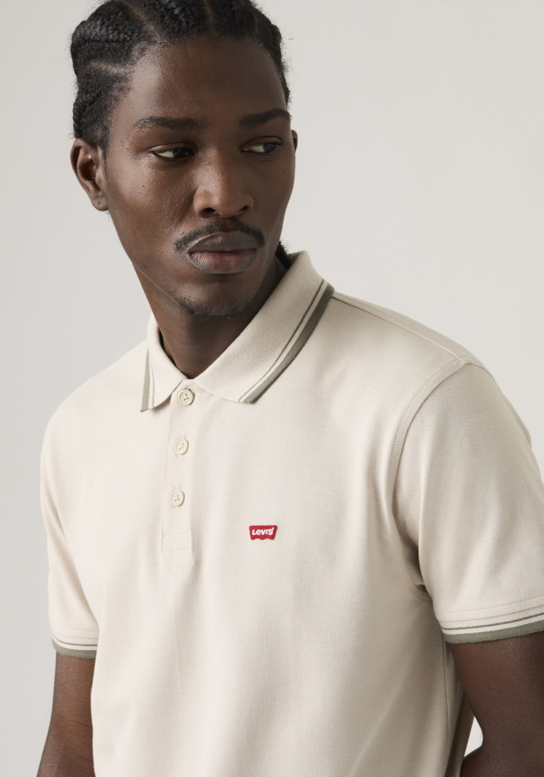 Levis 100% Cotton Housemark Polo - Neutral 4 Shaws Department Stores