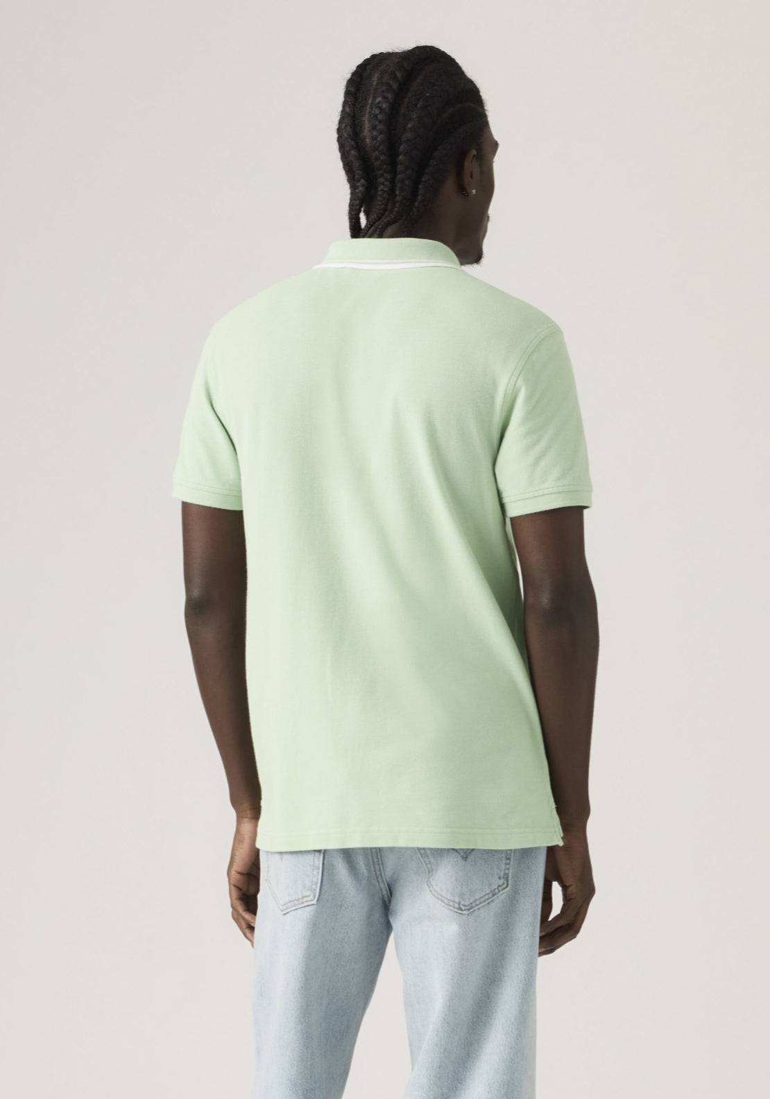 Levis 100% Cotton Housemark Polo - Green 2 Shaws Department Stores