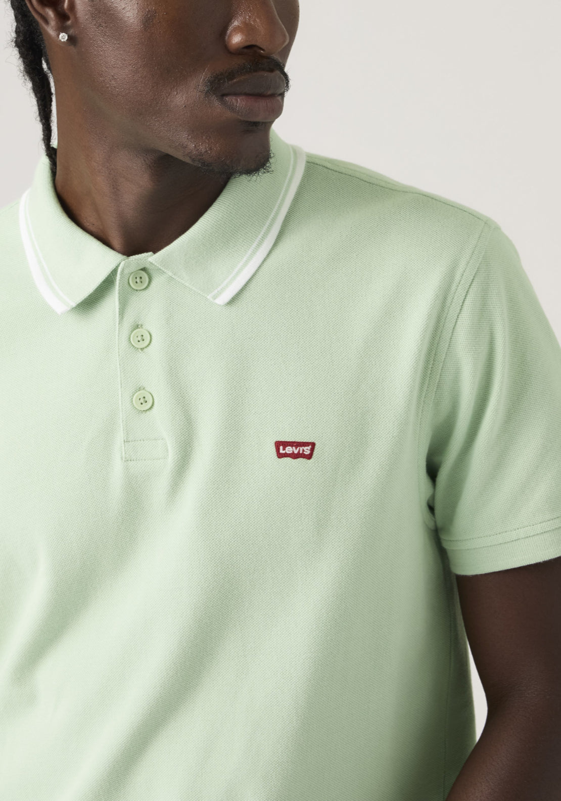 Levis 100% Cotton Housemark Polo - Green 4 Shaws Department Stores