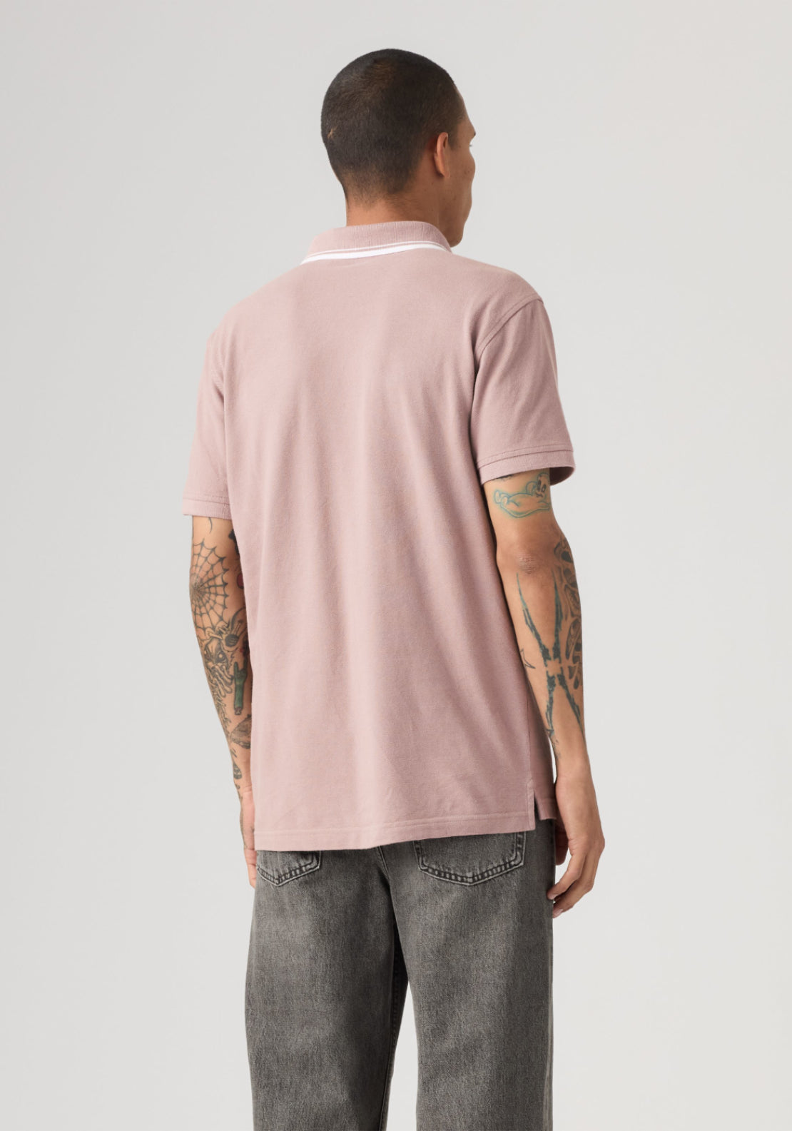 Levis Housemark Polo Shirt - Wood Tipping/white 2 Shaws Department Stores