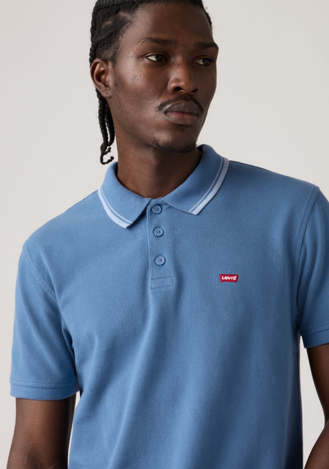 Levis Housemark Polo Shirt - Wood Tipping/blue 4 Shaws Department Stores