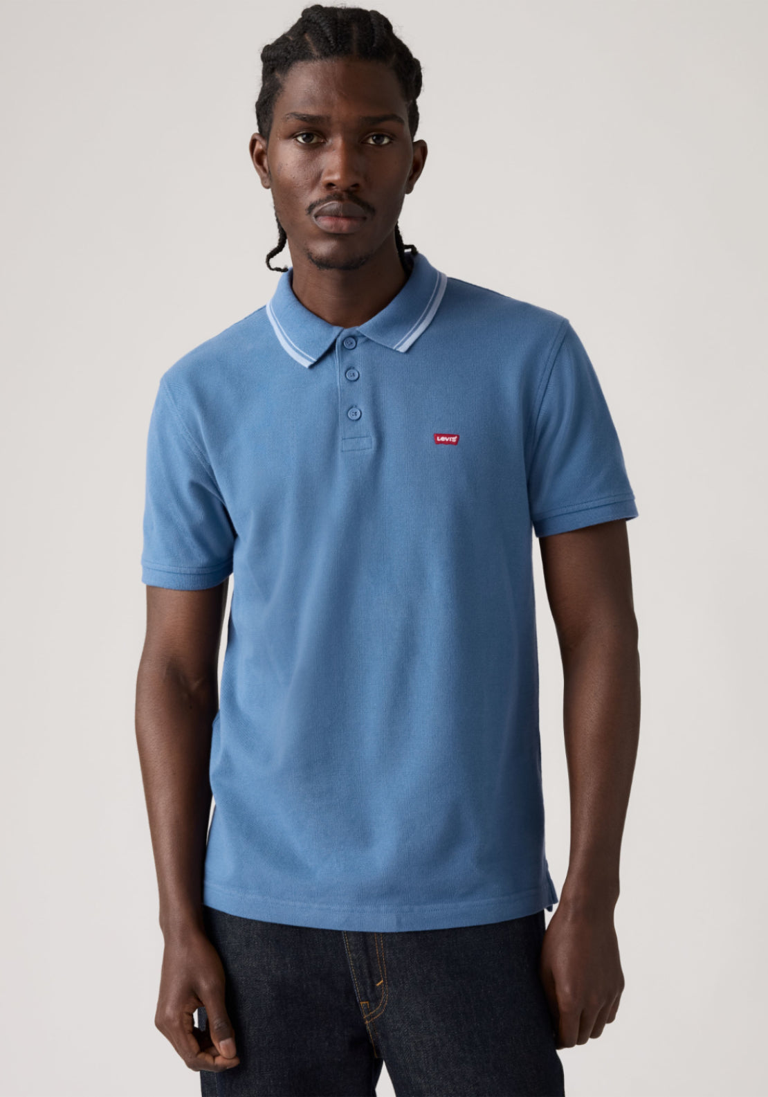 Levis Housemark Polo Shirt - Wood Tipping/blue 1 Shaws Department Stores