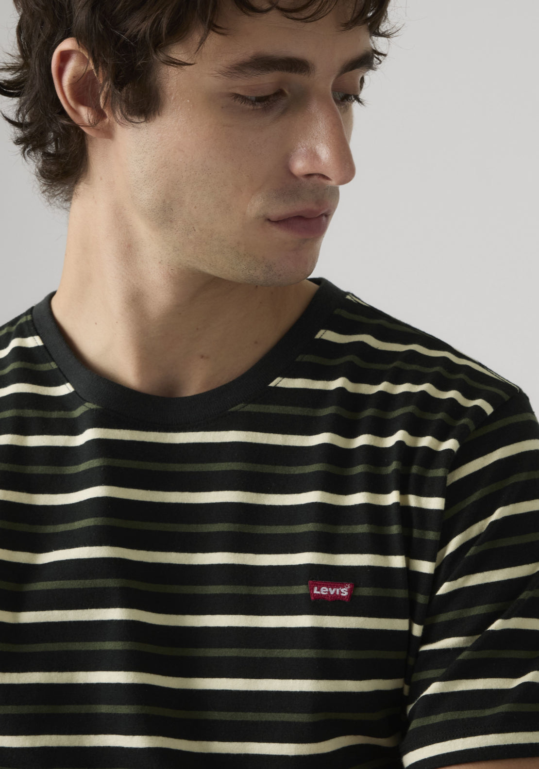 Levis 100% Cotton Original Housemark Tee - Black 3 Shaws Department Stores