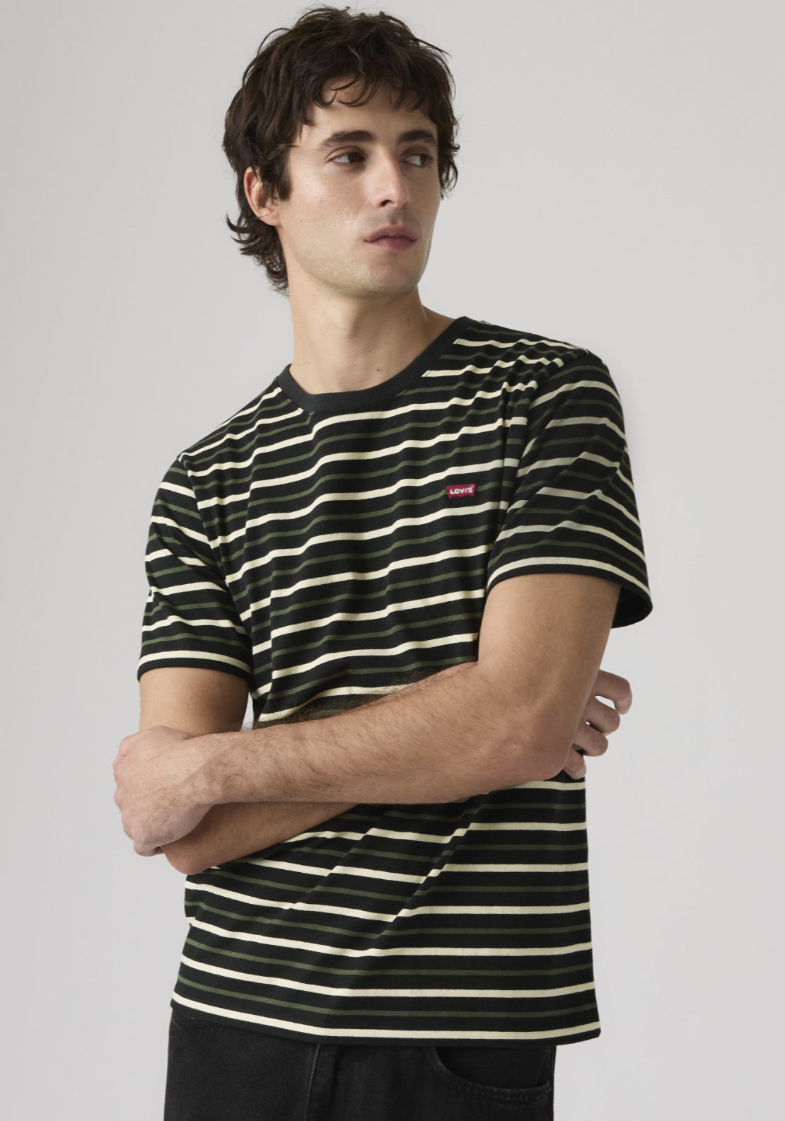 Levis 100% Cotton Original Housemark Tee - Black 4 Shaws Department Stores
