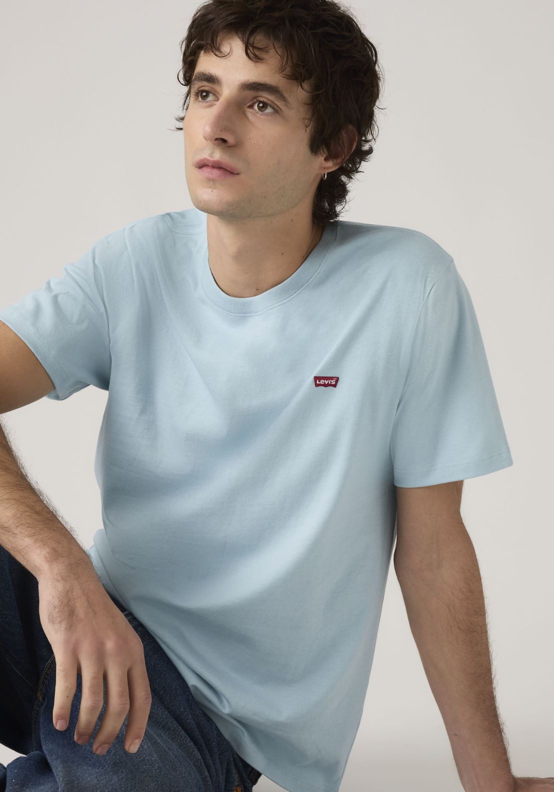 Levis Original Housemark Tee - Blue 5 Shaws Department Stores