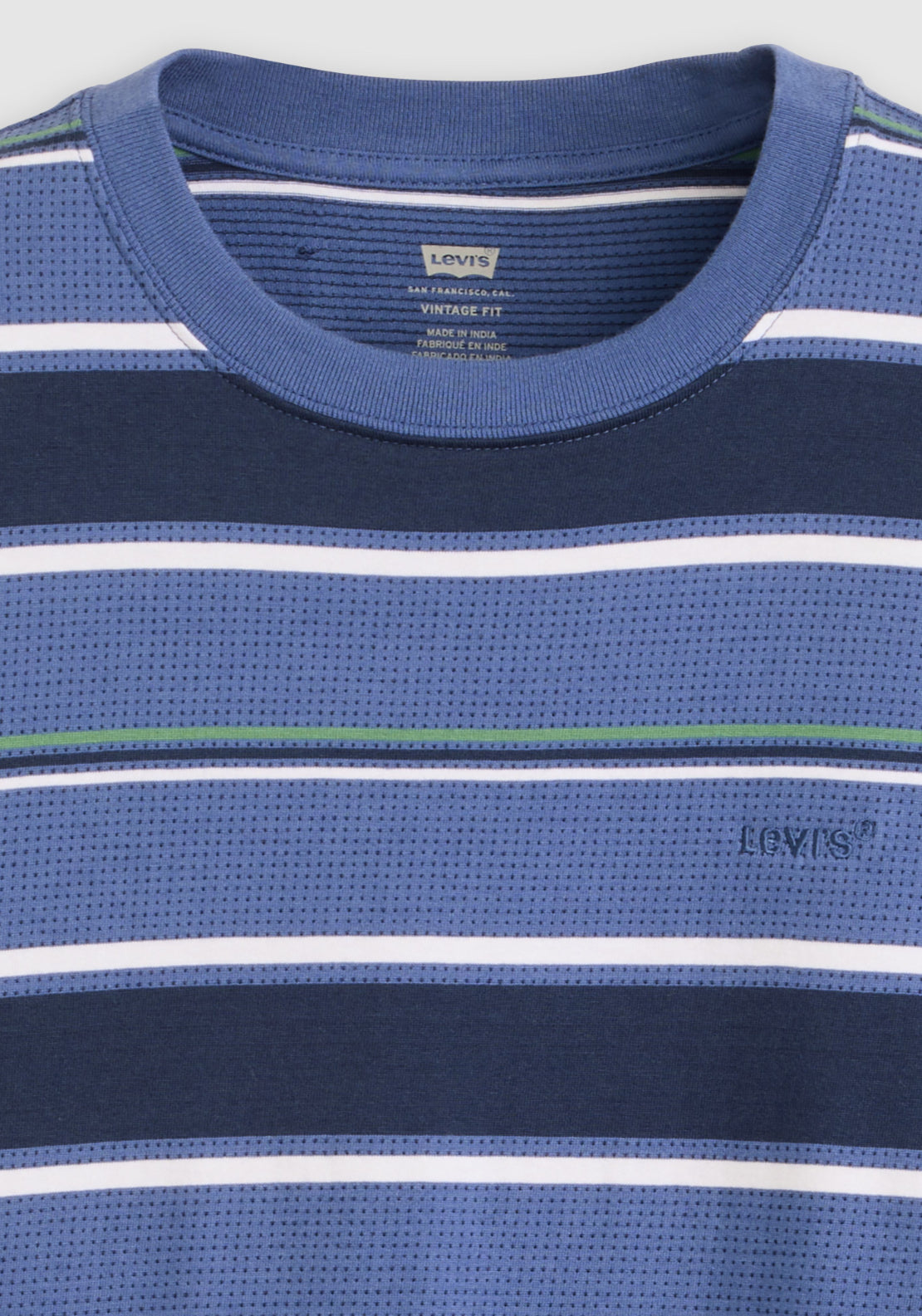 Levis 100% Cotton Red Tab Vintage Tee - Blue 5 Shaws Department Stores