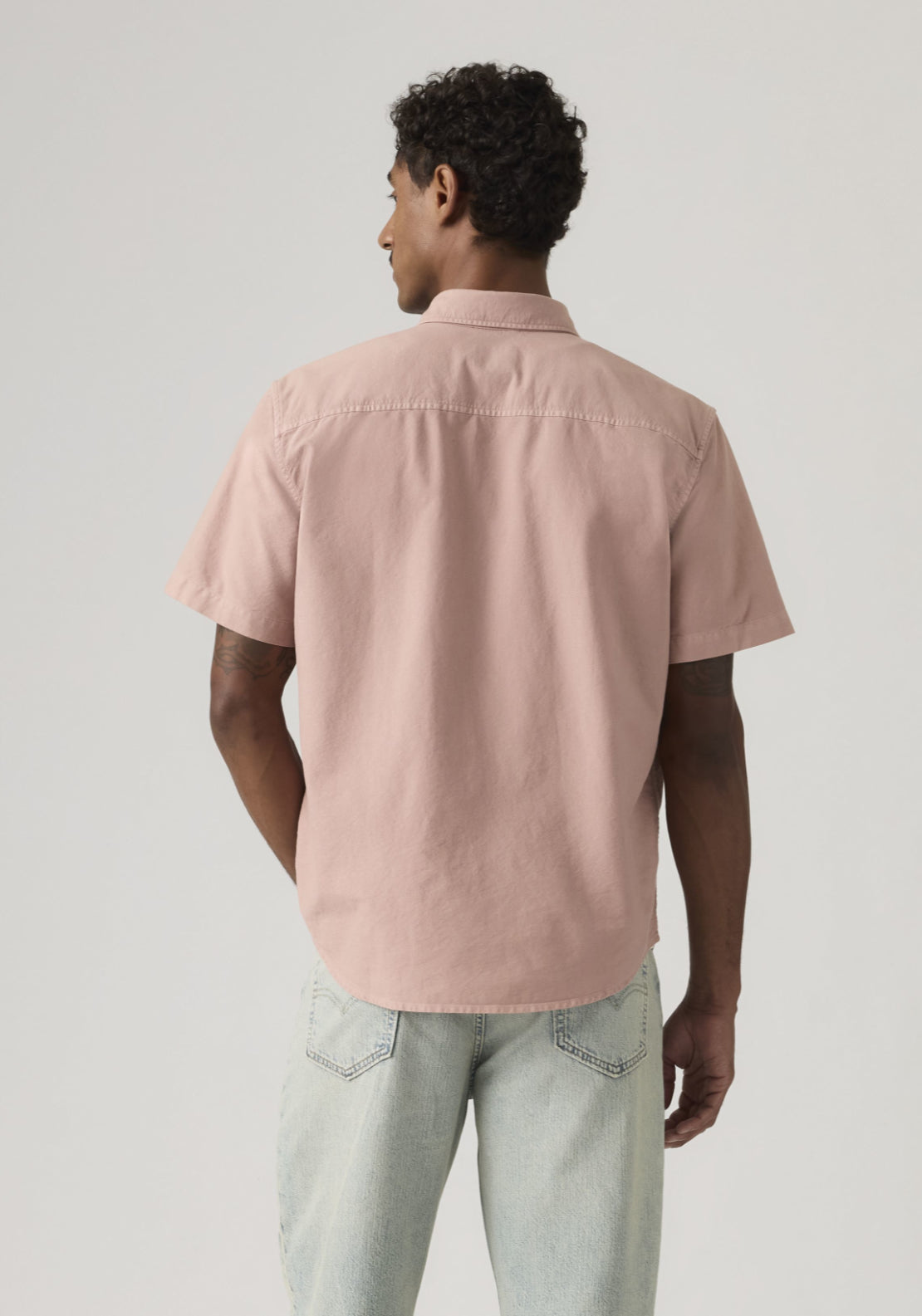Levis 100% Cotton Short Sleeve Authentic Button-down Shirt - Woodrose 2 Shaws Department Stores