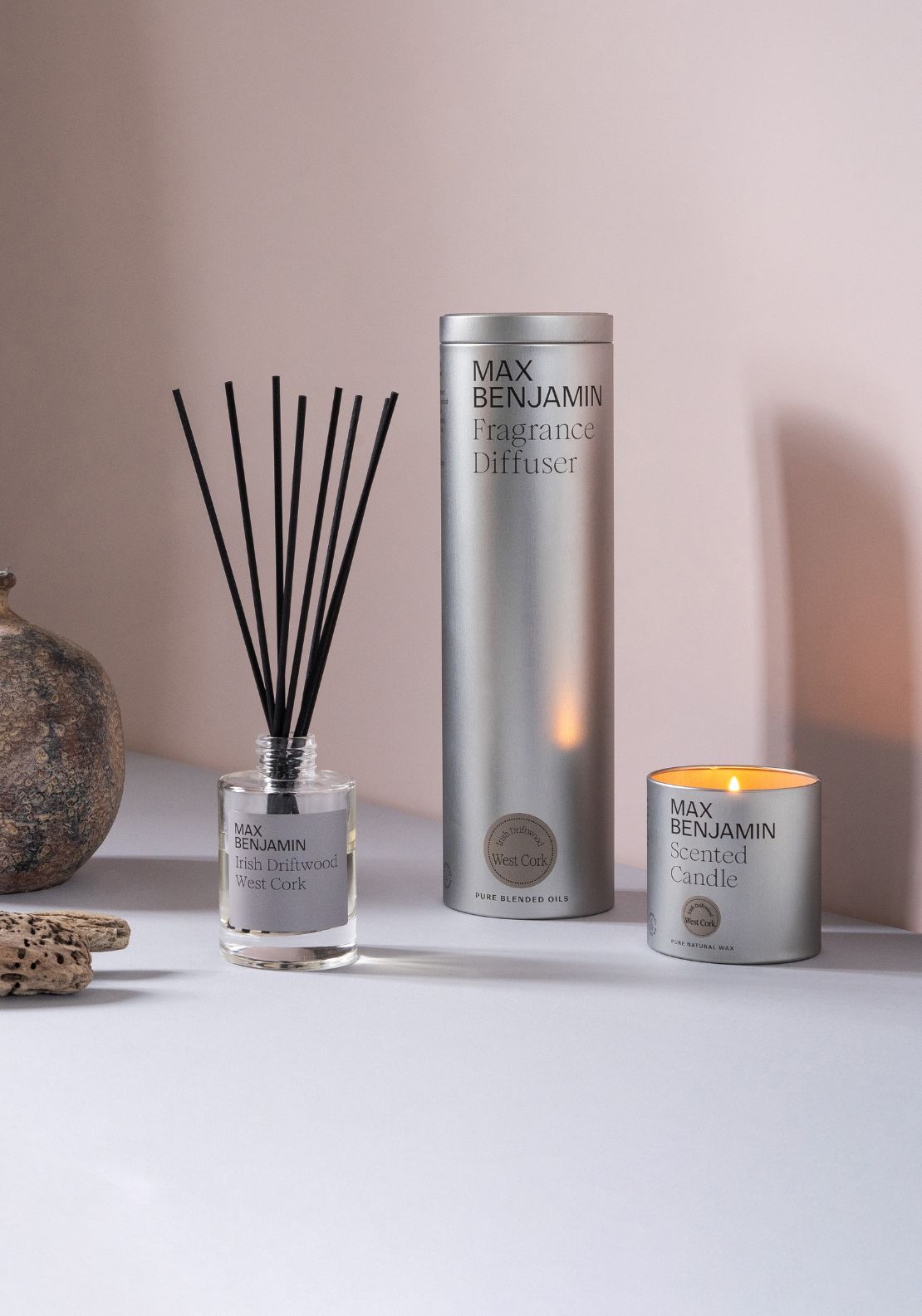 Max Benjamin Irish Driftwood West Cork Candle 200G 2 Shaws Department Stores