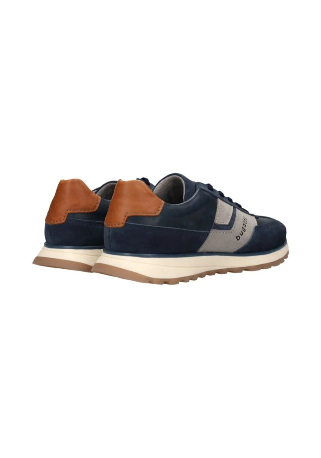 Bugatti Functional Leather Sneaker - Blue 3 Shaws Department Stores