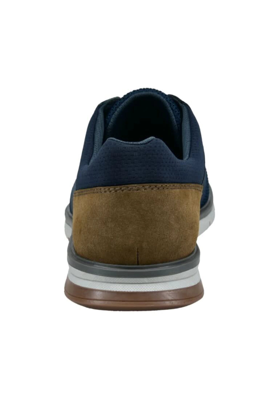 Bugatti Lace Up Shoe - Dark Blue/taupe 3 Shaws Department Stores