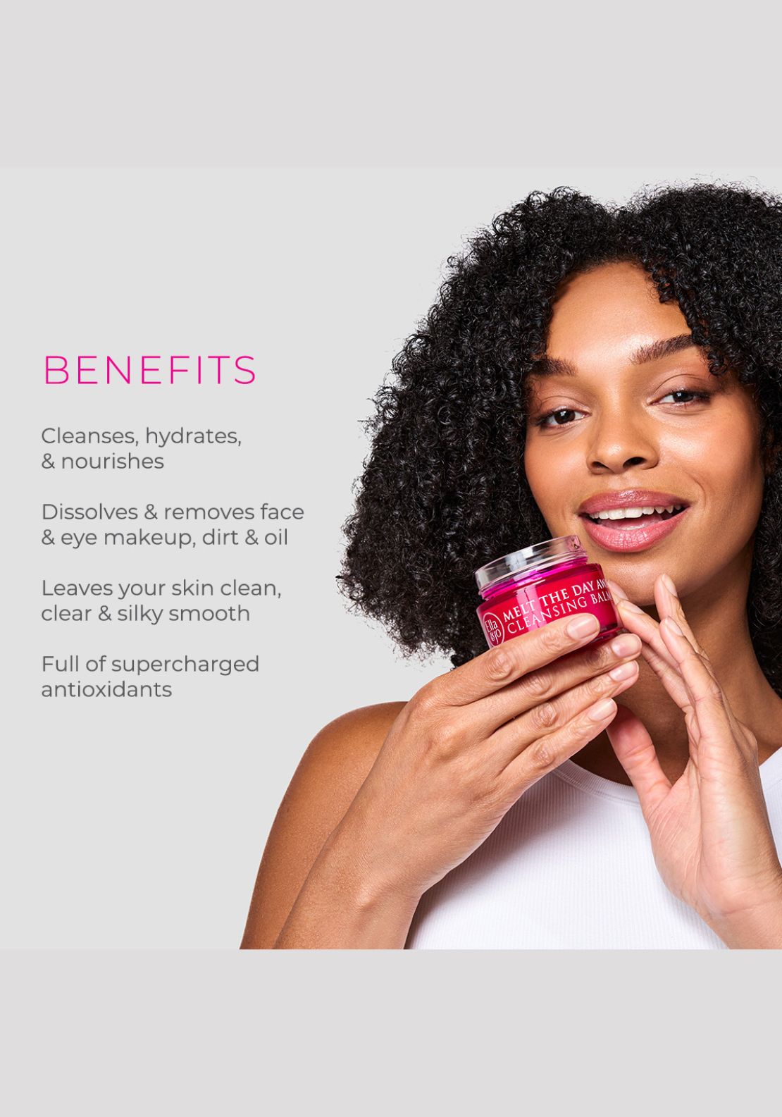 Ella &amp; Jo Melt the Day Away Cleansing Balm 100ml 3 Shaws Department Stores