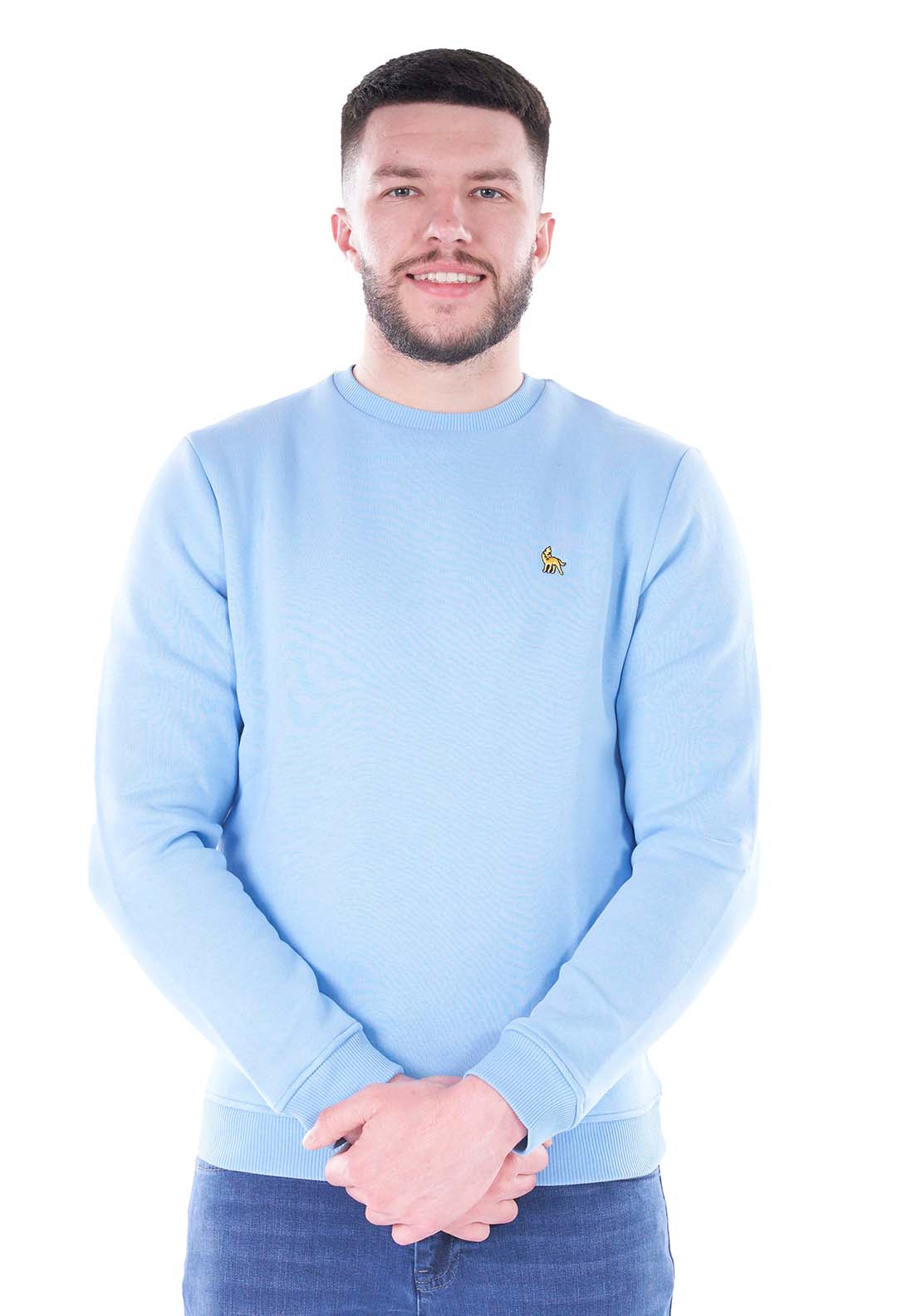 Mineral Michan Crew Neck Sweatshirt - Sky 1 Shaws Department Stores