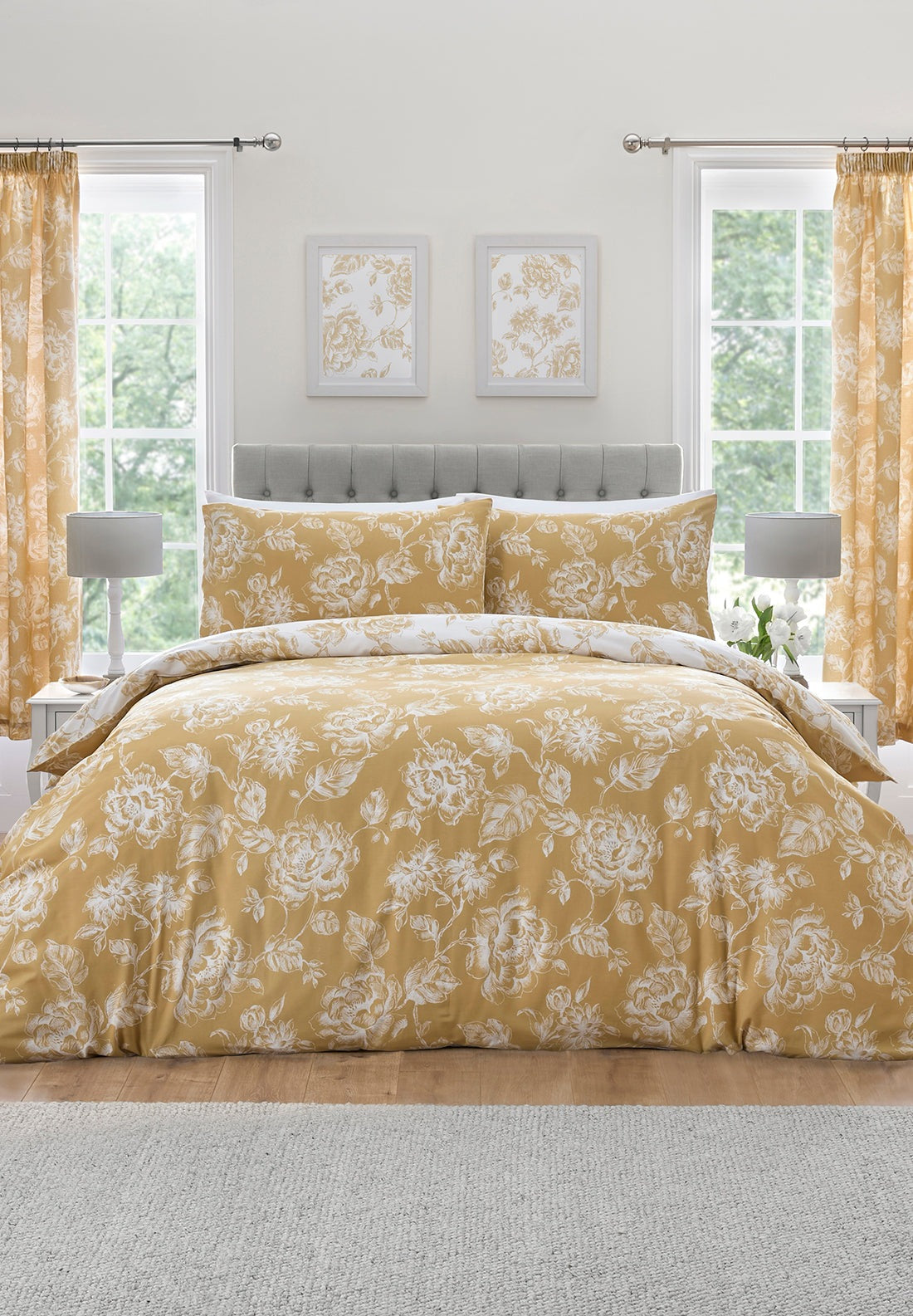 The Home Collection Mimi Duvet Cover Set - Gold 1 Shaws Department Stores