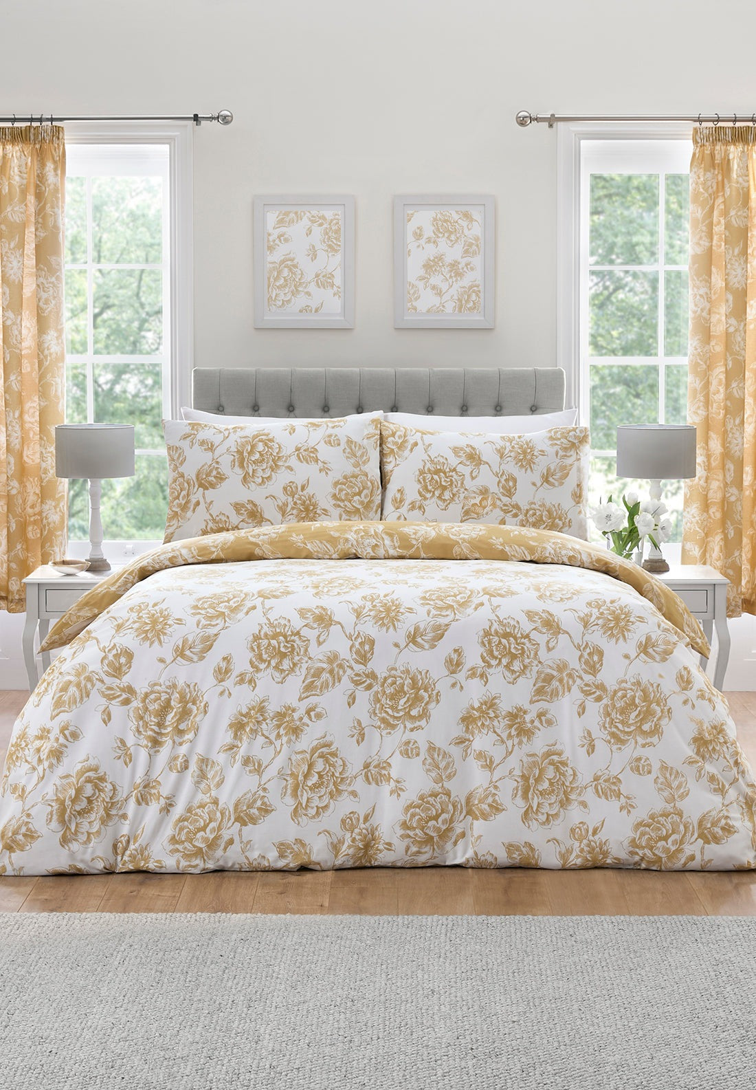 The Home Collection Mimi Duvet Cover Set - Gold 2 Shaws Department Stores