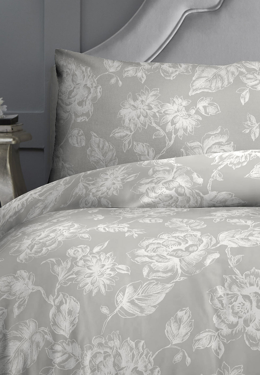 The Home Collection Mimi Duvet Cover Set - Grey 2 Shaws Department Stores