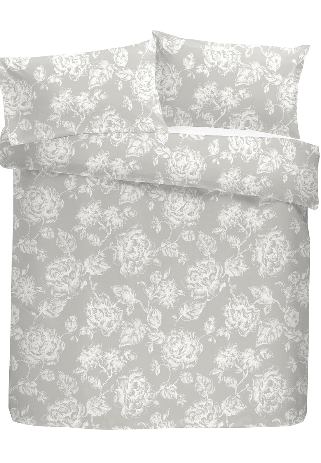 The Home Collection Mimi Duvet Cover Set - Grey 4 Shaws Department Stores
