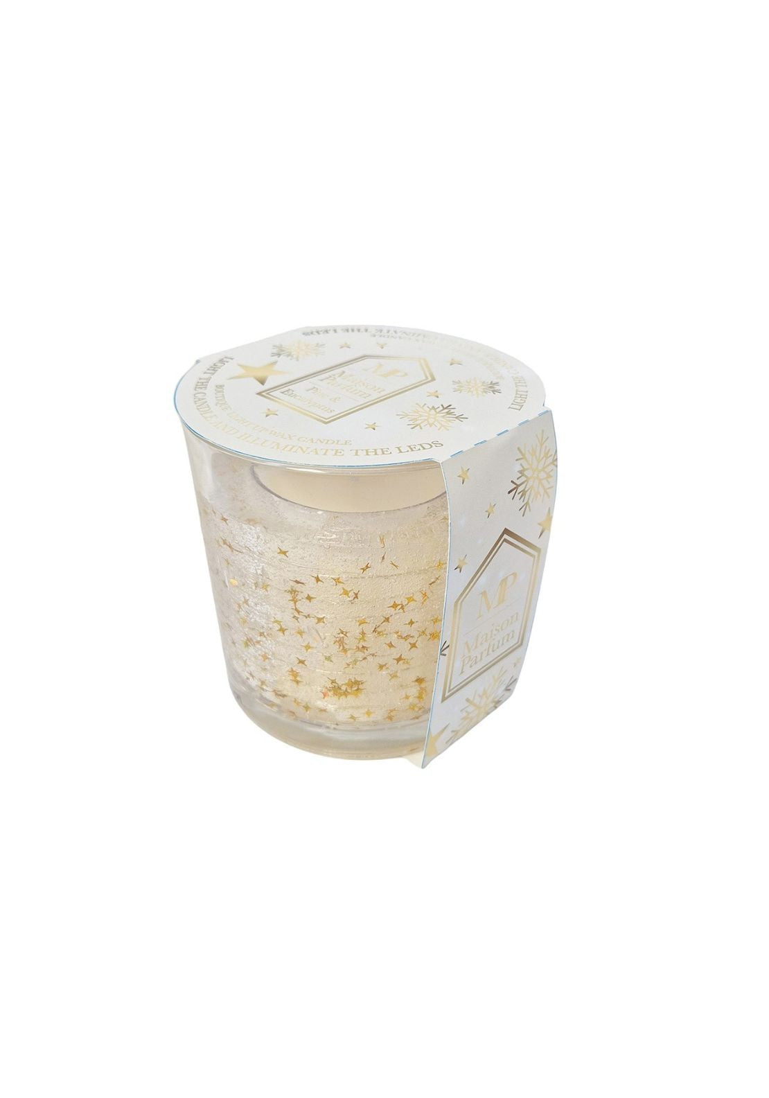 The Home Christmas LED Glitter Gel Candle - Gold 1 Shaws Department Stores