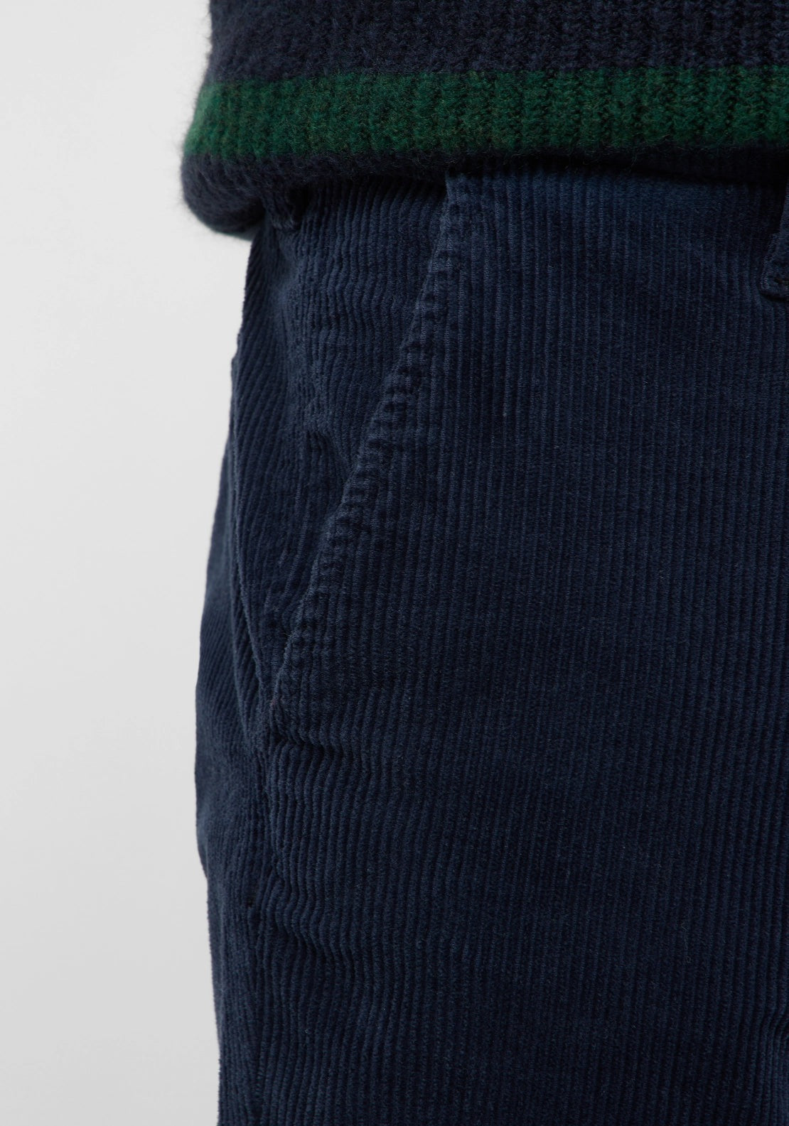 Mustang Tramper Cord Trousers - Navy 3 Shaws Department Stores