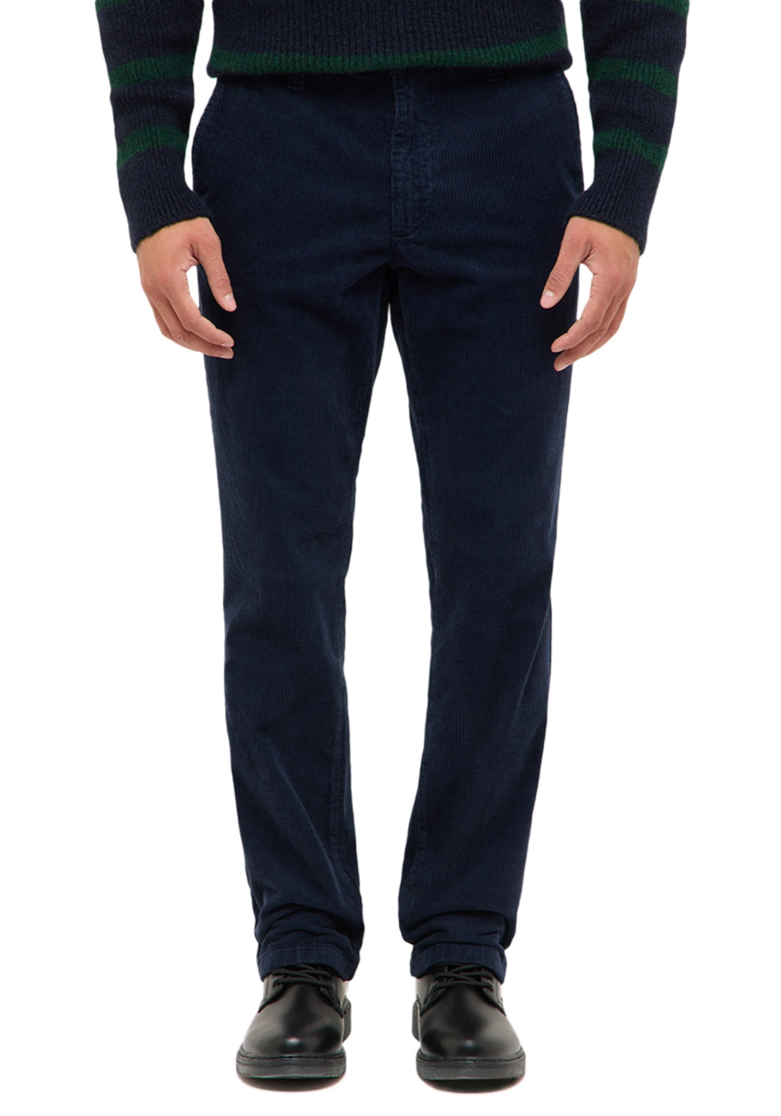 Mustang Tramper Cord Trousers - Navy 1 Shaws Department Stores