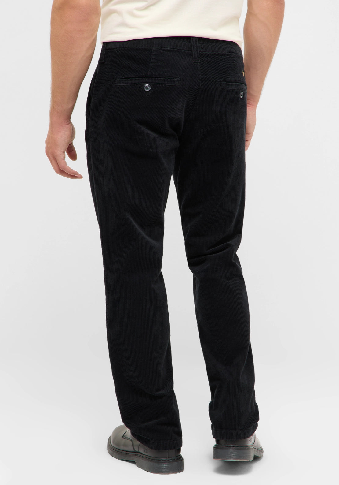 Mustang Tramper Cord Trousers - Black 2 Shaws Department Stores