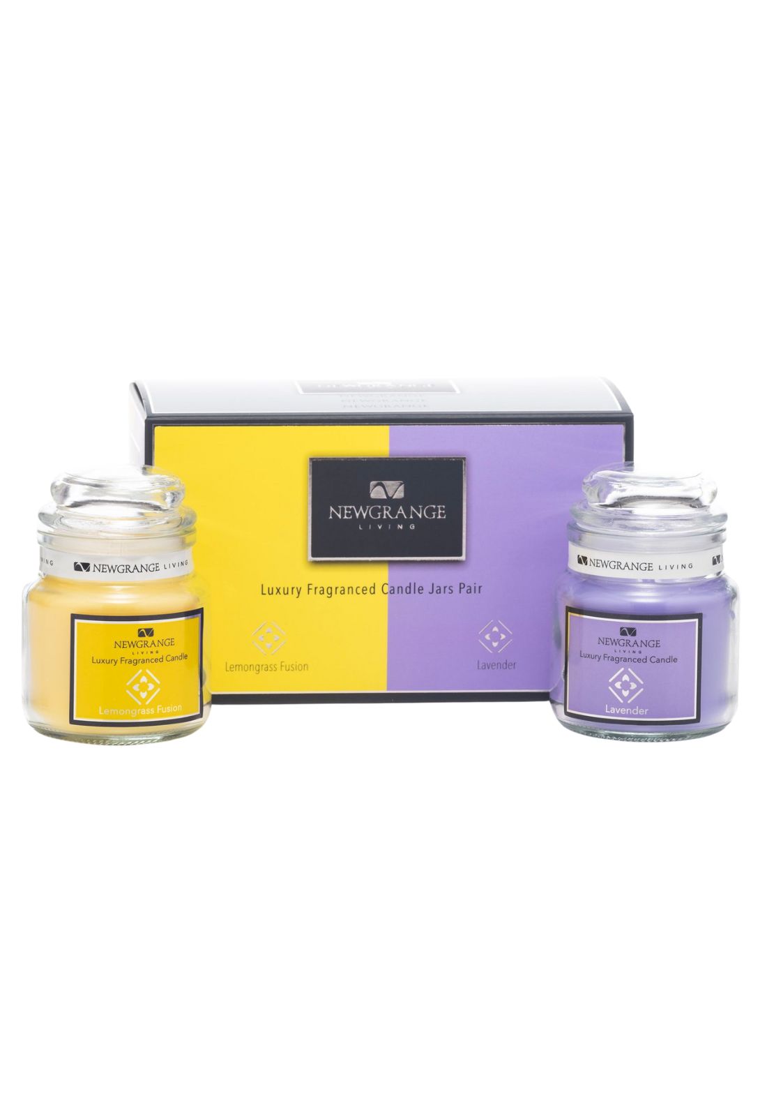 Newgrange Living Luxury Mini Candles Set Of 2 - Lemongrass/lavendar 1 Shaws Department Stores