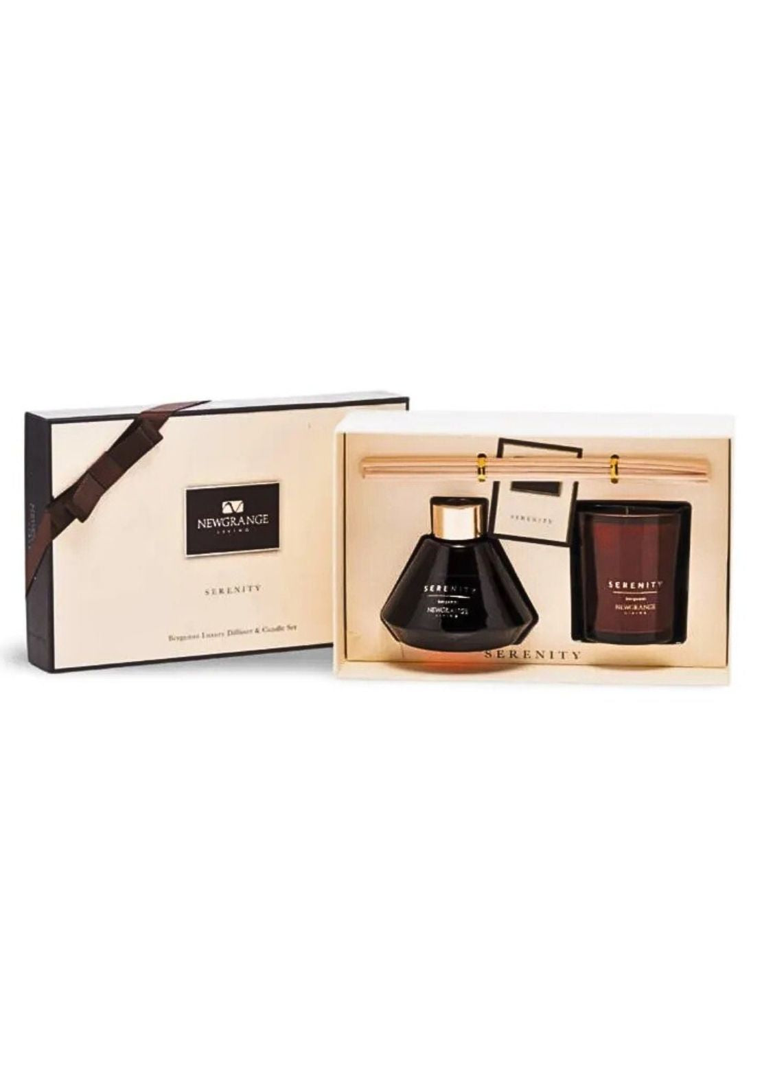 Newgrange Living Luxury Candle &amp; Diffuser Set Serenity Bergamot - Bergamont 1 Shaws Department Stores