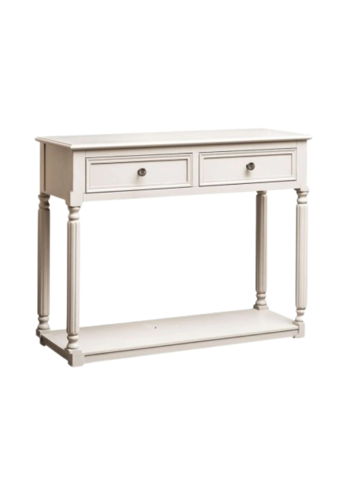 The Grange Collection 2 Drawer Console Table - White 1 Shaws Department Stores
