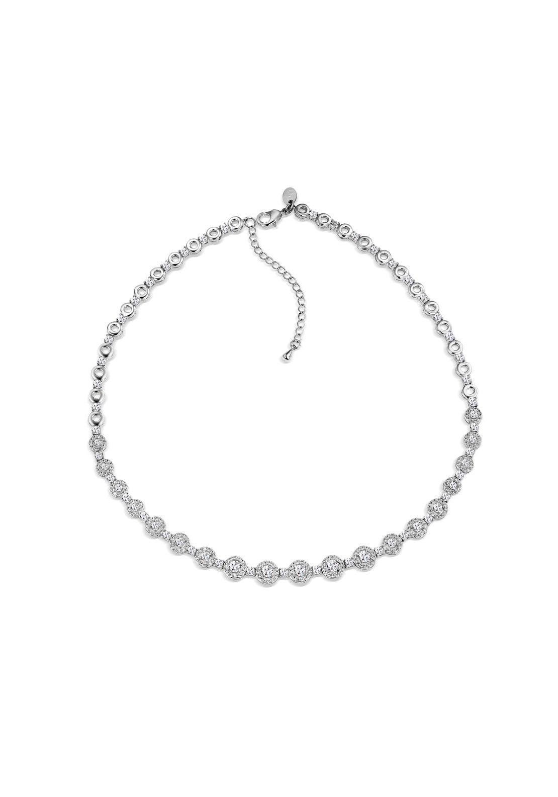Newbridge Jewellery Petite Cubic Zirconia Necklace - Silver 1 Shaws Department Stores
