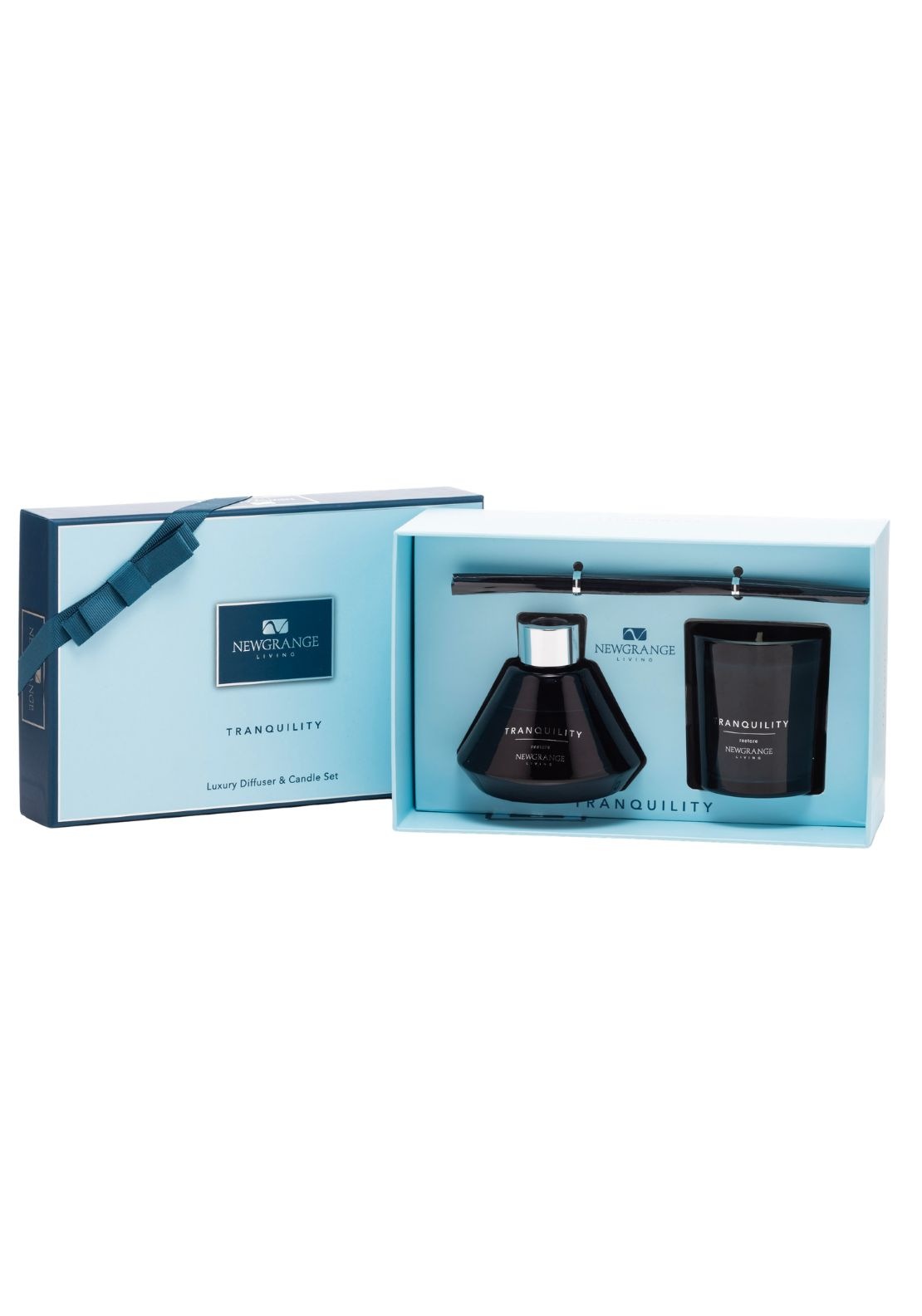 Newgrange Living Luxury Candle &amp; Diffuser Set Tranquility Restore - Tranquility Restore 1 Shaws Department Stores
