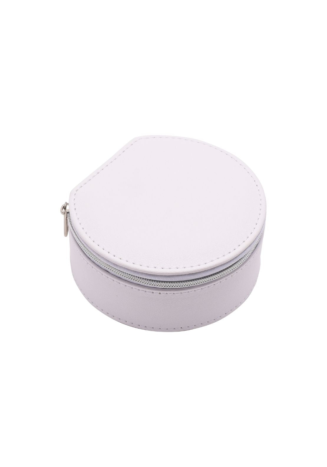 Faux Leather Jewellery Box - White