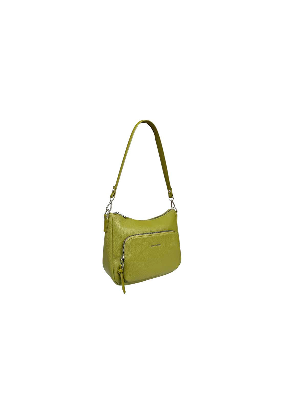 David Jones Double Shoulder Zip Bag - Dk Lime 2 Shaws Department Stores