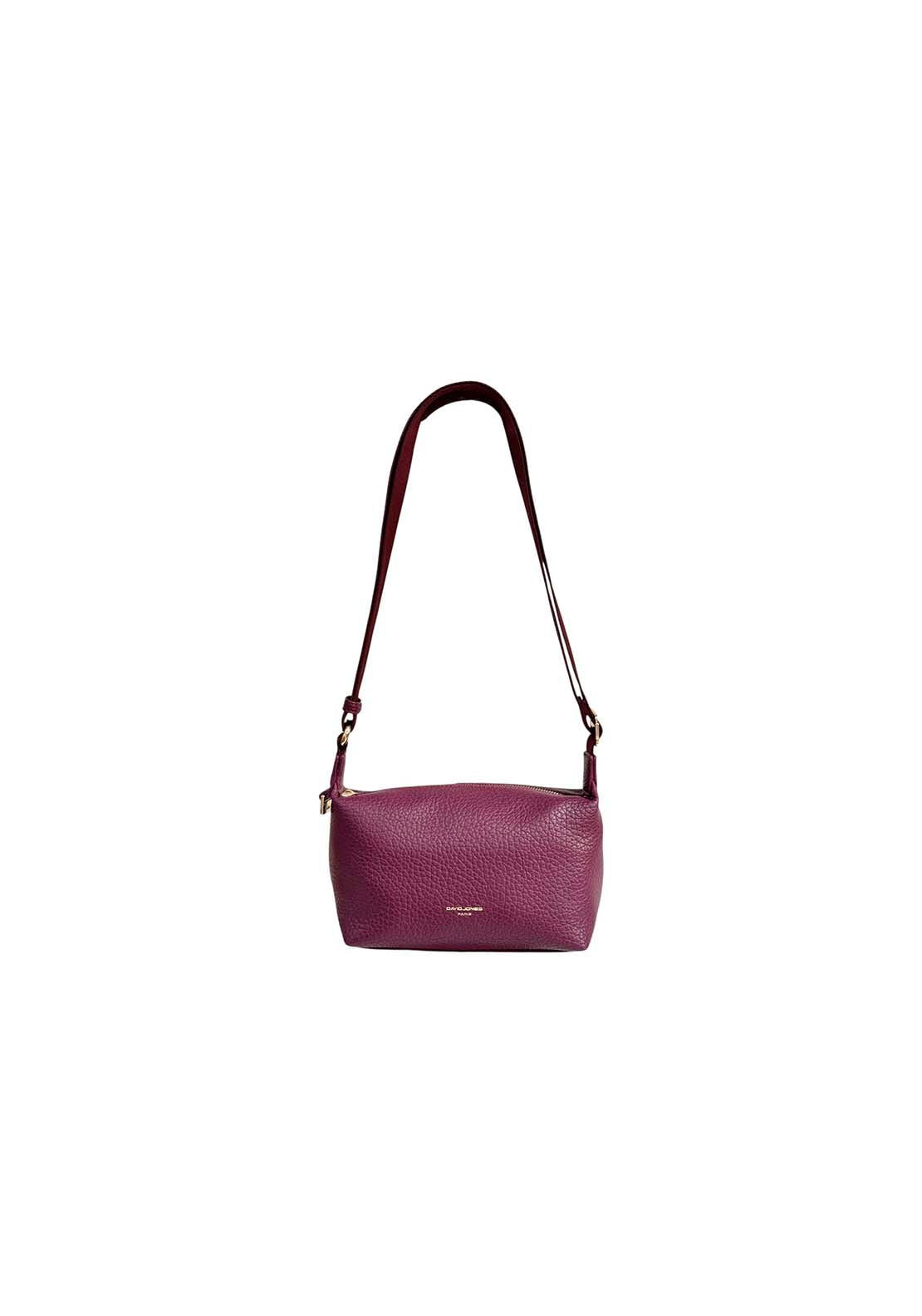 David Jones Small Slouch Wide Strap - Plum 1 Shaws Department Stores