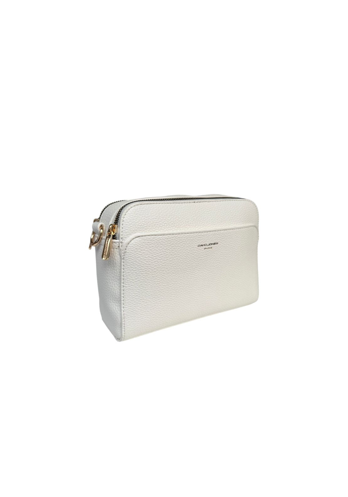 Cross Body Front Pkt Bag - White