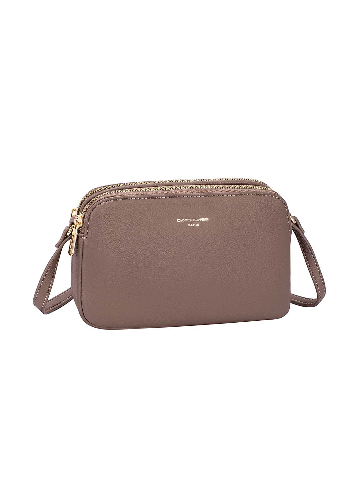 David Jones Small Crossbody - Bitter Choc 1 Shaws Department Stores