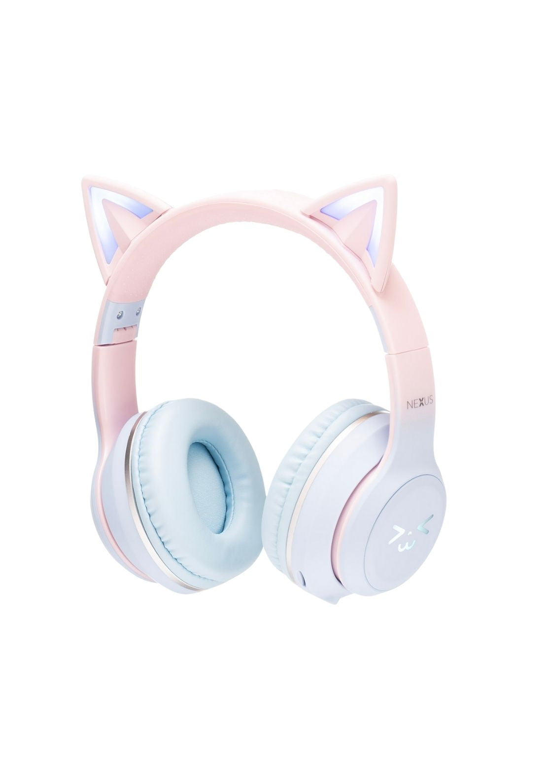 Nexus Kids Wireless Cat Ear Childrens Bluetooth Headphones - Blue-pink 1 Shaws Department Stores
