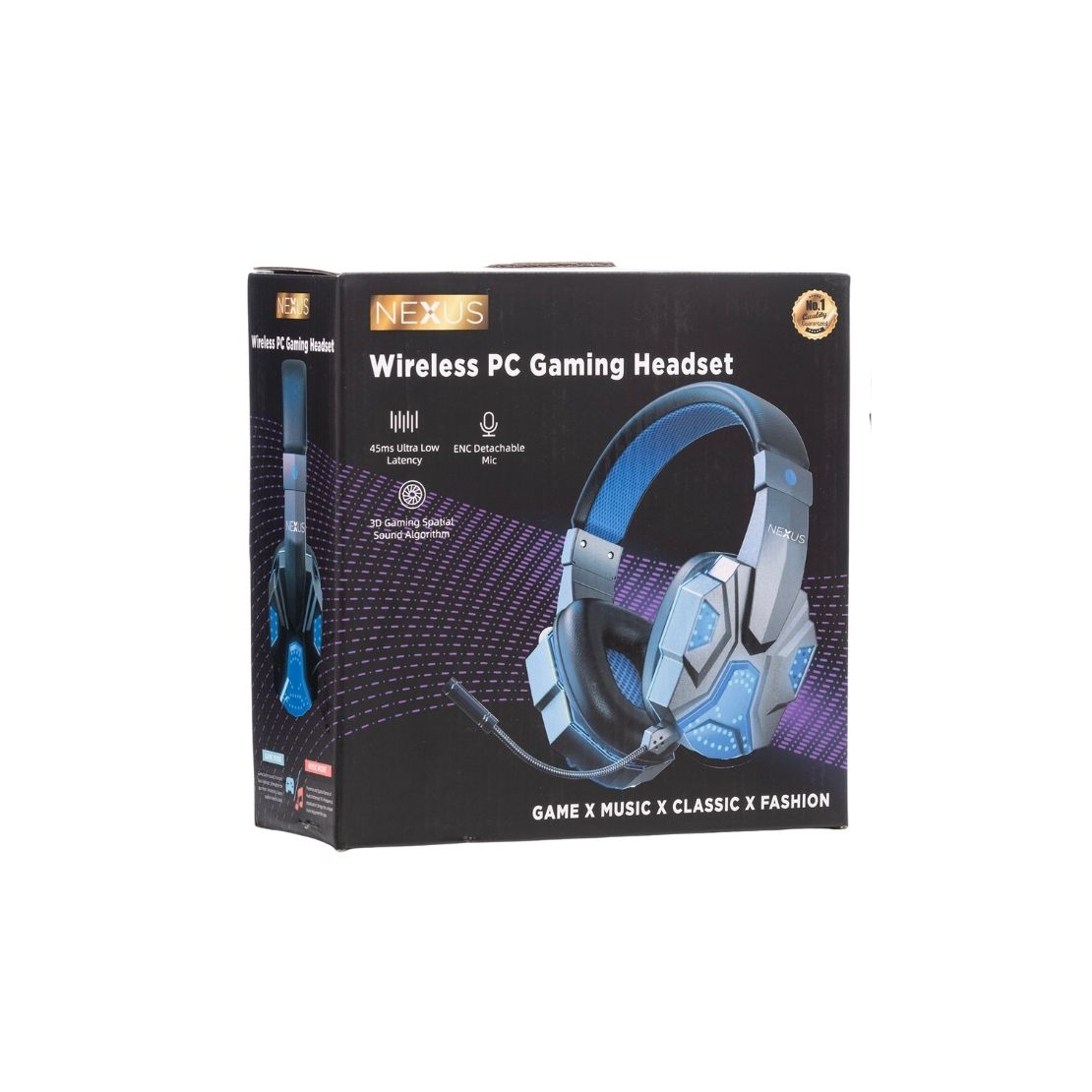 Nexus Wireless PC Gaming Headset - Black-blue 2 Shaws Department Stores