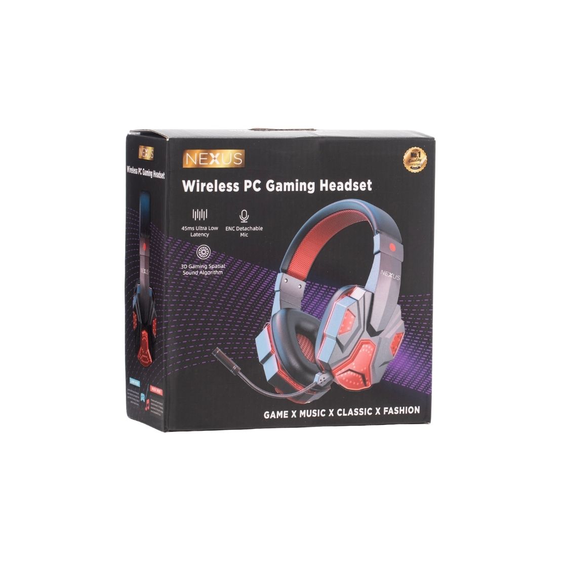 Nexus Wireless PC Gaming Headset - Black-red 2 Shaws Department Stores