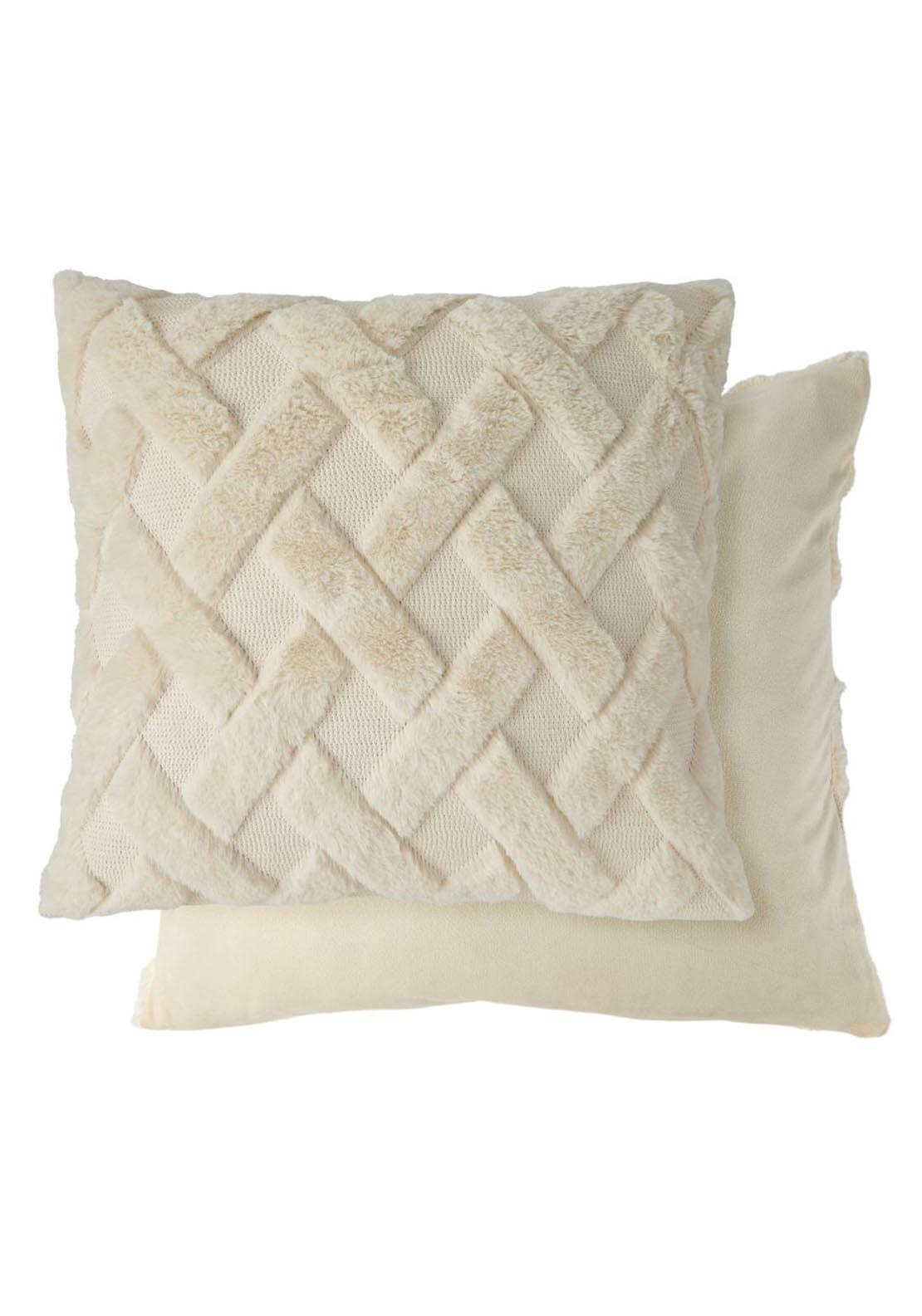 The Home Collection Nyla Cushion - Cream 2 Shaws Department Stores