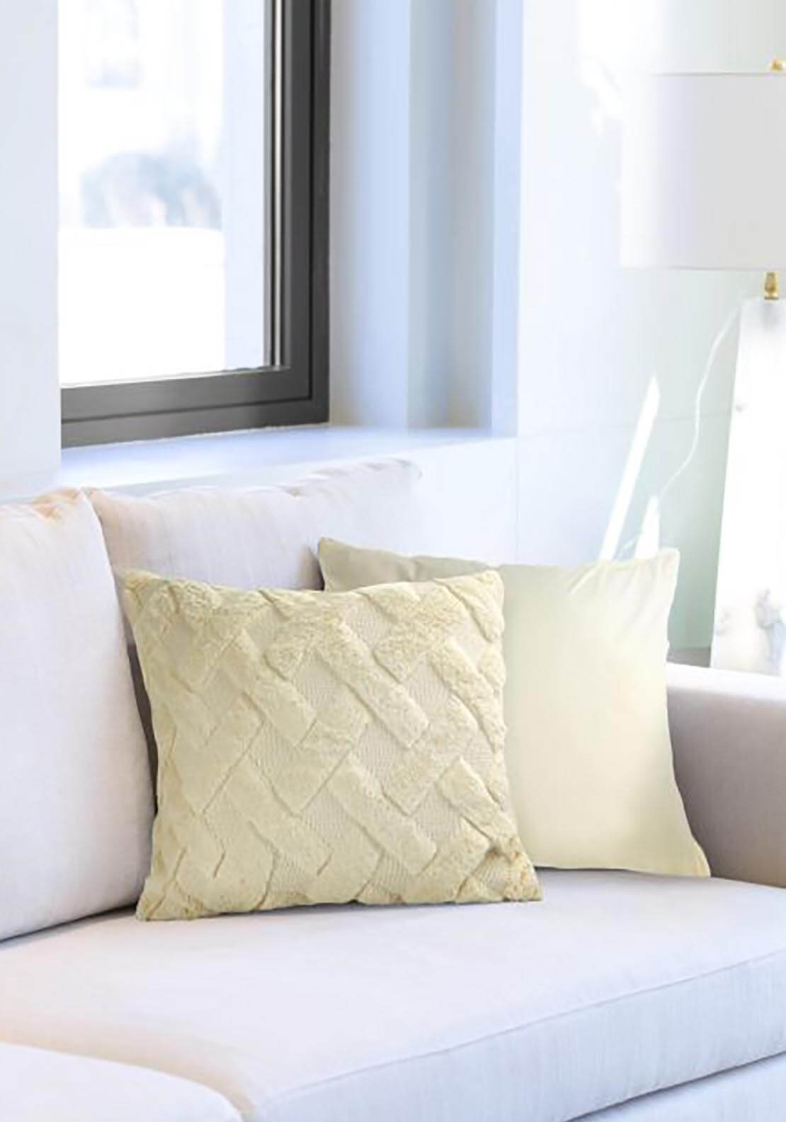 The Home Collection Nyla Cushion - Cream 1 Shaws Department Stores