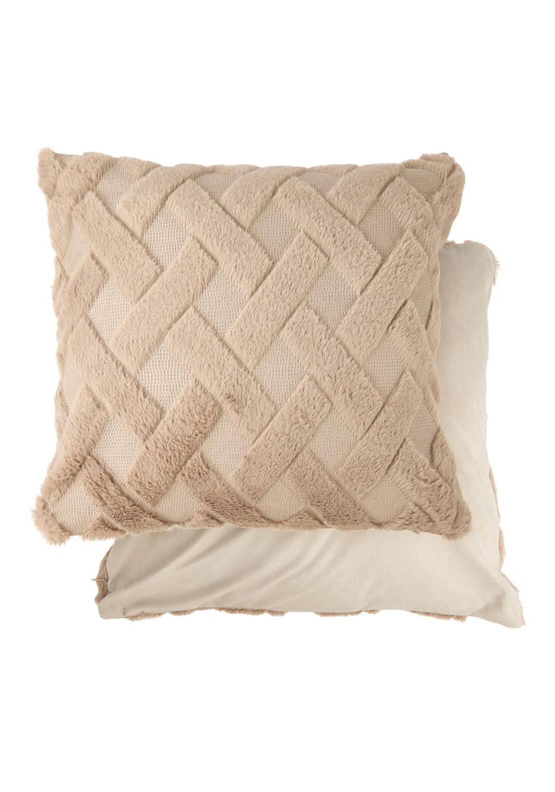 The Home Collection Nyla Cushion - Taupe 2 Shaws Department Stores